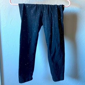 Black leggings with sparkles